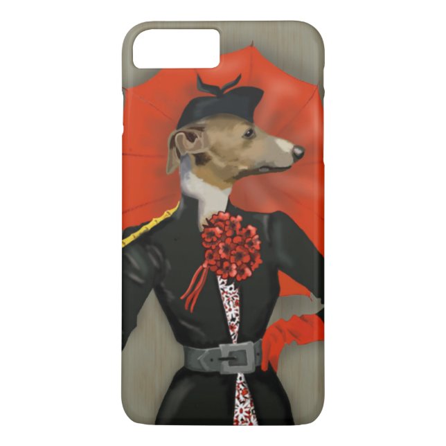 Capa Para iPhone, Case-Mate Elegante Greyhound e Red Umbrella (Verso)