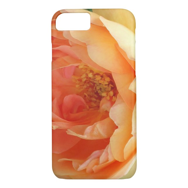 Capa Para iPhone, Case-Mate Elegante Laranja Blush Rosa (Verso)