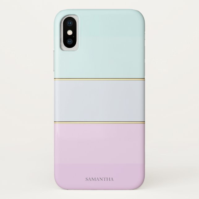 Capa Para iPhone, Case-Mate Elegante Listrado Moderno,Ombre (Verso)