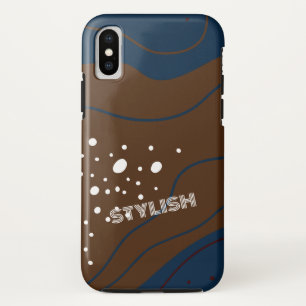 Capa Para iPhone Da Case-Mate Elegante & Moderno Azul & Branco