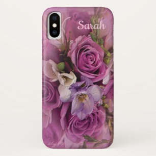 Capa Para iPhone Da Case-Mate Elegante rosa e roxo Rose Bouquet