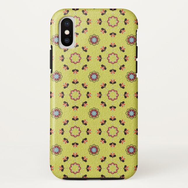 Capa Para iPhone, Case-Mate Elegante Tacha Floral Patterno (Verso)