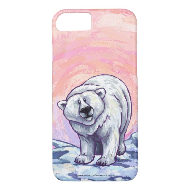 Capa Para iPhone, Case-Mate Eletrônicos de Urso Polar (Verso)