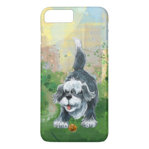 Capa iPhone 8 Plus/7 Plus Eletrônicos do Cão Ovelheiro Desgrenhado