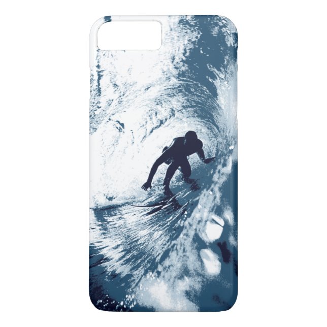 Capa Para iPhone, Case-Mate Embarque no tubo de tribo, gráfico de Surf havaian (Verso)