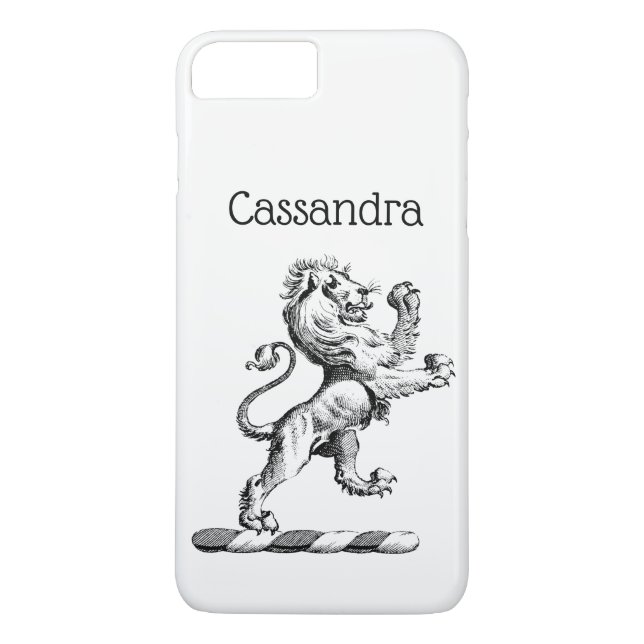 Capa Para iPhone, Case-Mate Emblema de Elmo com Leão Heráldico em Pé (Verso)