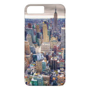 Capa iPhone 8 Plus/7 Plus Empire State Building e Midtown Manhattan