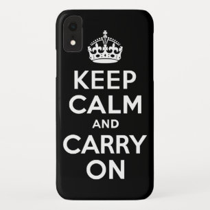 Capa Para iPhone XR Enegreça mantêm a calma e continuam