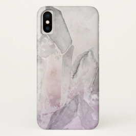 Capa Para iPhone X Energia Amethyst da cura de cristal de Chakra do