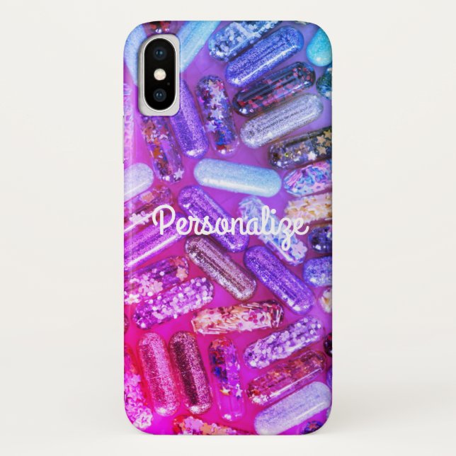 Capa Para iPhone, Case-Mate Enfermeira olhar remédio púrpura rosa (Verso)