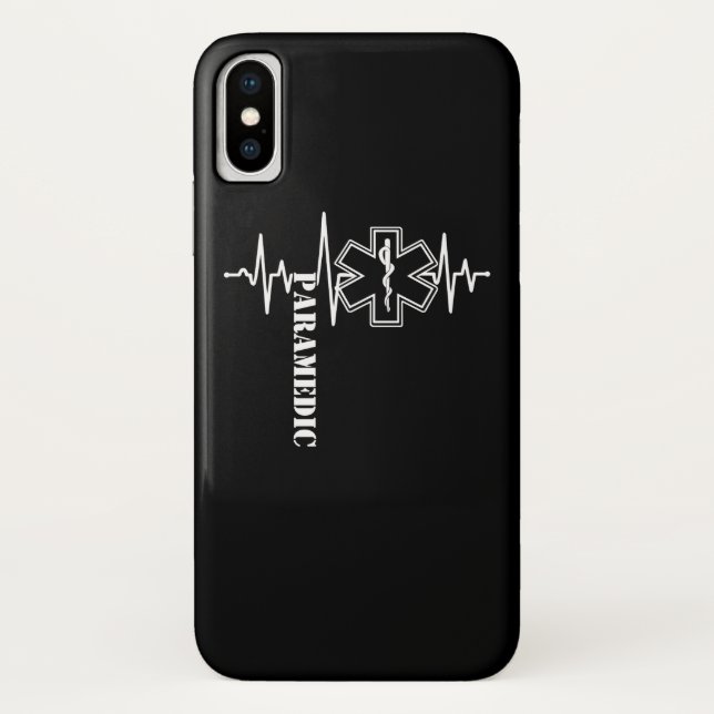 Capa Para iPhone, Case-Mate Enfermeiro com batimento cardíaco paramédico (Verso)