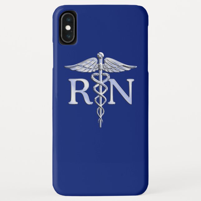 Capa Para iPhone, Case-Mate Enfermeiro Registrado RN Caduceus Design (Verso)