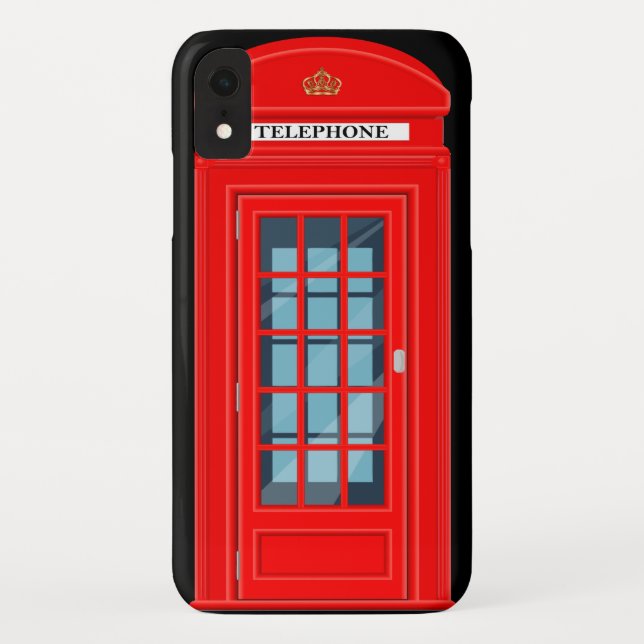 Capa Para iPhone, Case-Mate Engraçado britânico Phone Booth (Verso)