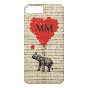 Capa Para iPhone Da Case-Mate Engraçado elefante romântico e coração
