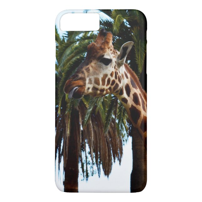 Capa Para iPhone, Case-Mate Engraçado Girafa Dando Um Framboesa, (Verso)