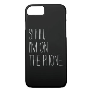 Capa Para iPhone Da Case-Mate Engraçado Shhh, estou no telefone citando humor de