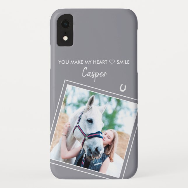 Capa Para iPhone, Case-Mate Equestre Personalizado por Foto de Cavalo (Verso)