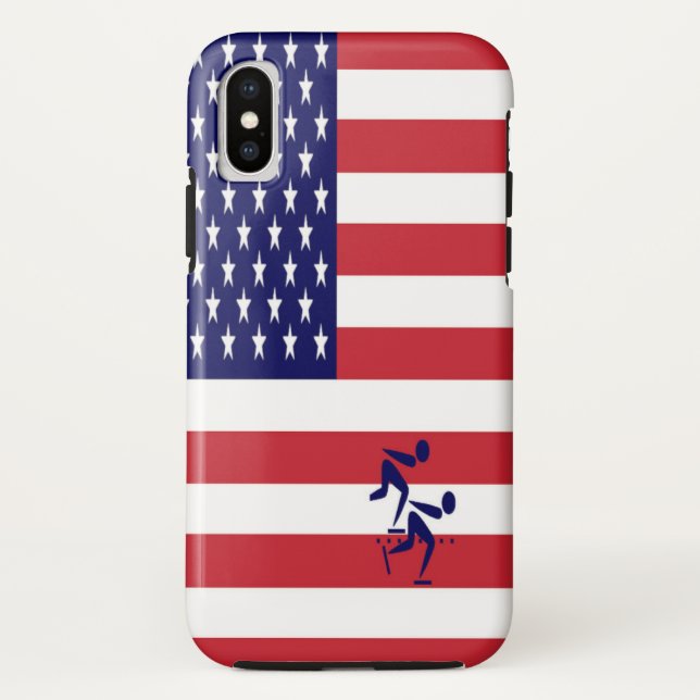 Capa Para iPhone, Case-Mate Equipe de Patinação de Velocidade EUA (Verso)