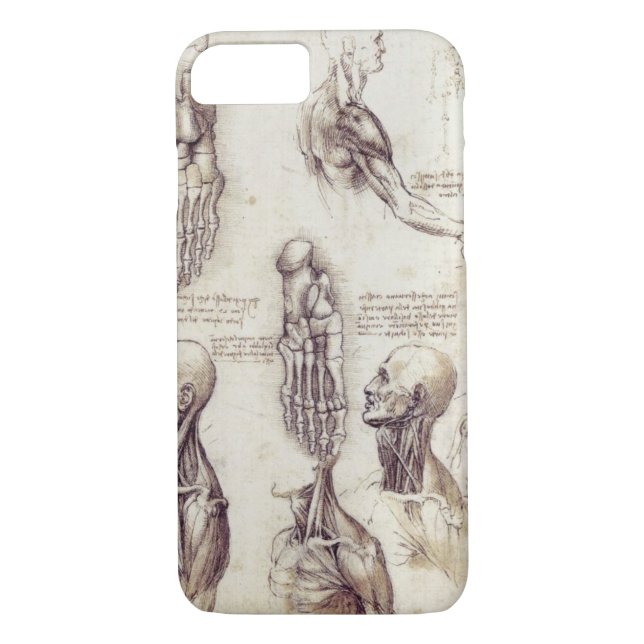 Capa Para iPhone, Case-Mate Esboços médicos de Leonardo da Vinci, partes do (Verso)