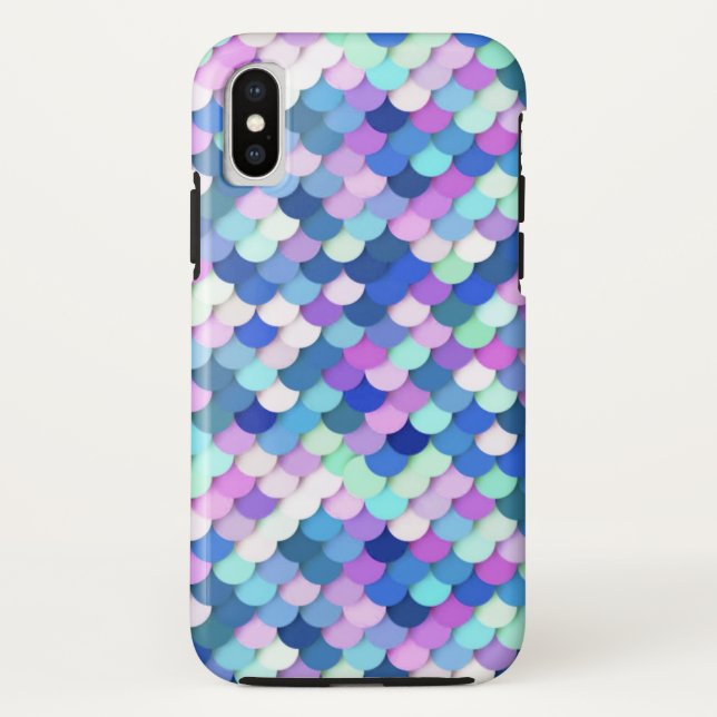 Capa Para iPhone, Case-Mate "Escalas de Dragões" - azul, orquídea e lavanda (Verso)