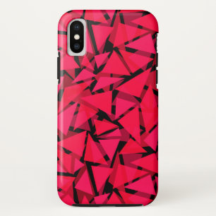 Capa Para iPhone Da Case-Mate escarlate brilhante vermelho, geométrico, abstrato