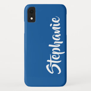Capa Para iPhone Da Case-Mate Escolher Nome Jumbo Minimalista Azul Cor