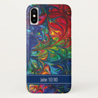 Escritura Abstrato azul vibrante personalizada