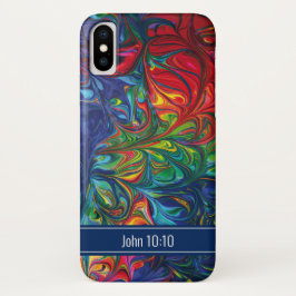 Capa Para iPhone Da Case-Mate Escritura Abstrato azul vibrante personalizada