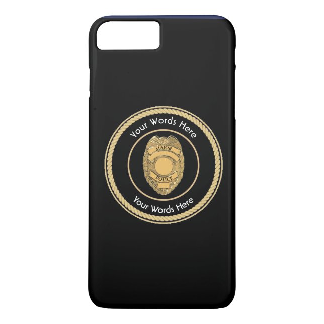 Capa Para iPhone, Case-Mate Escudo do Crachá principal da polícia (Verso)