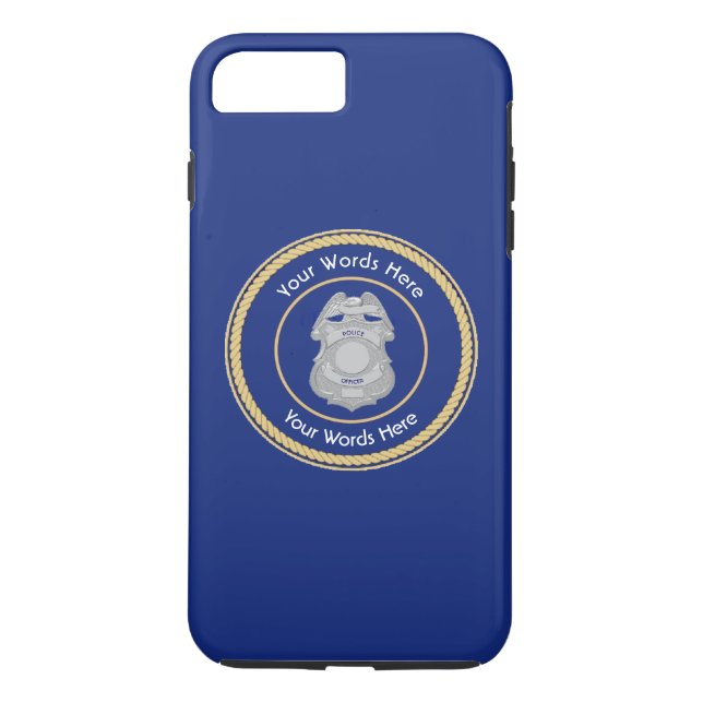 Capa Para iPhone, Case-Mate Escudo Universal do Crachá Policial (Verso)