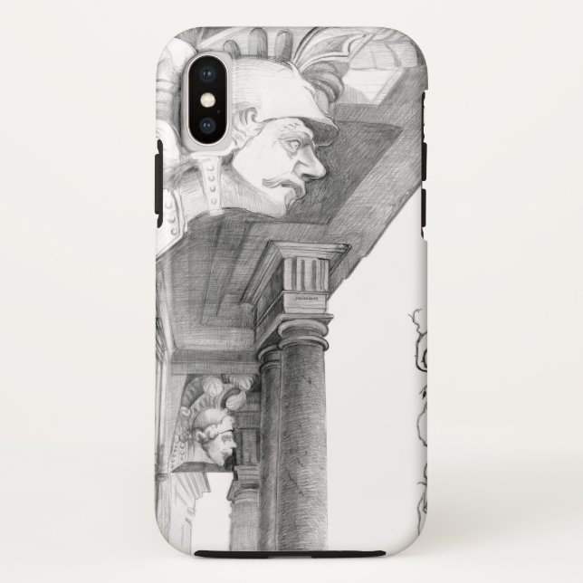 Capa Para iPhone, Case-Mate Escultura do castelo de Burgscheidungen Arte Lápis (Verso)
