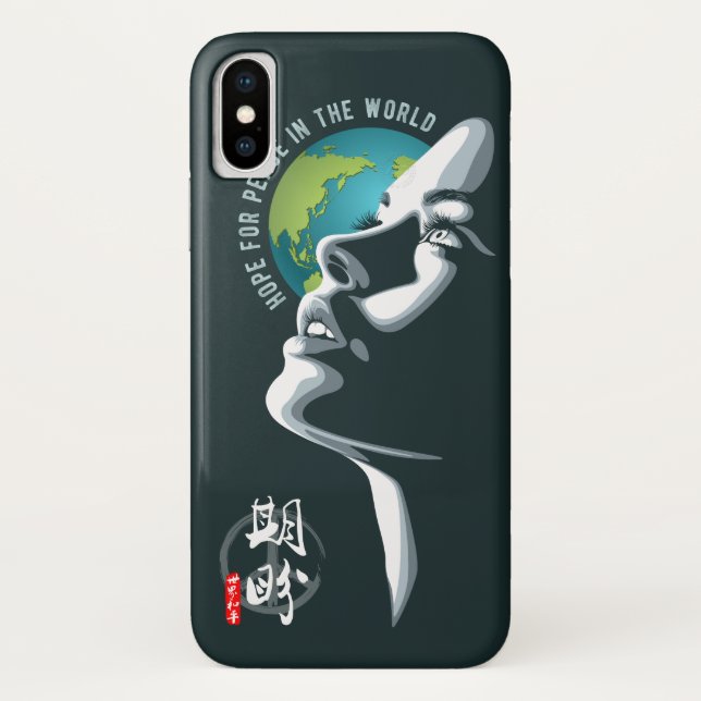 Capa Para iPhone, Case-Mate Esperança para a paz mundial | (Verso)