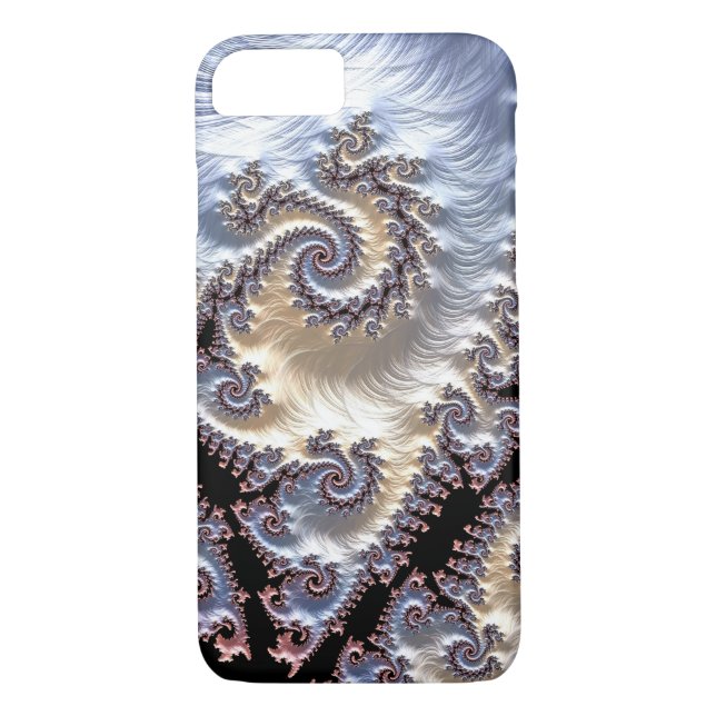 Capa Para iPhone, Case-Mate Espirais Porcelain Fractal (Verso)