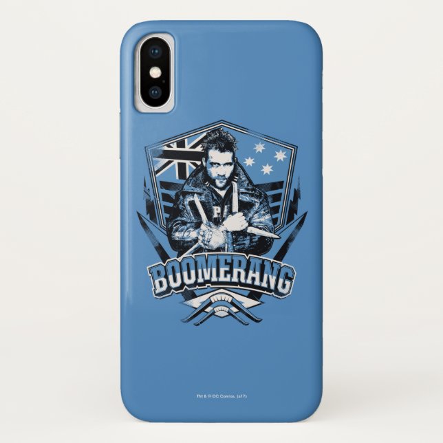Capa Para iPhone, Case-Mate Esquadrão Suicida | Crachá de Boomerang (Verso)