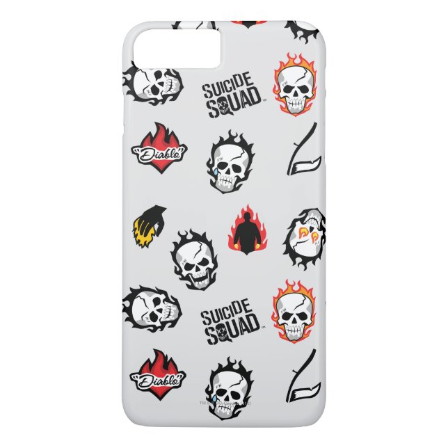 Capa Para iPhone, Case-Mate Esquadrão Suicida | Diablo Emoji Pattern (Verso)