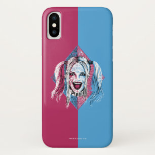 Capa Para iPhone X Esquadrão Suicida   Harley Laugh