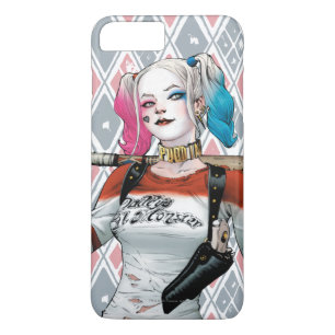 Capa iPhone 8 Plus/7 Plus Esquadrão Suicida   Harley Quinn