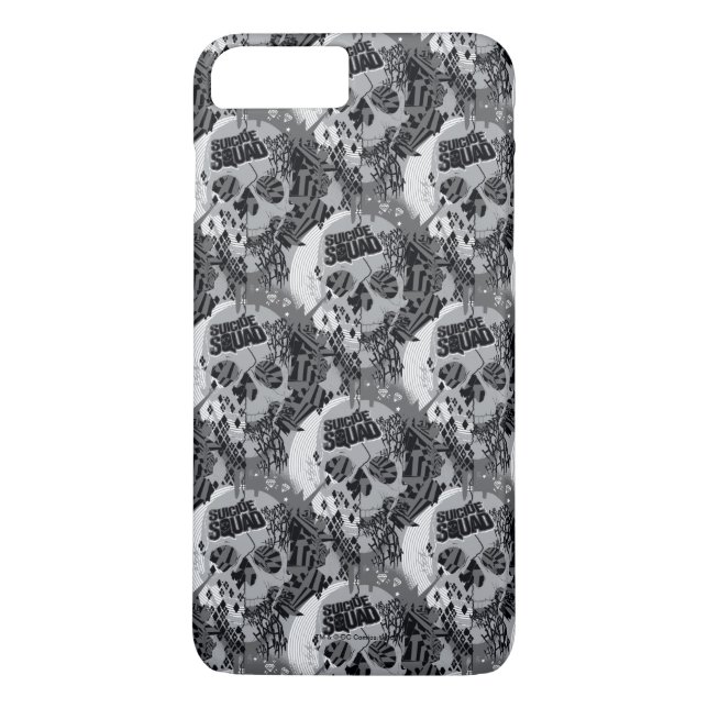 Capa Para iPhone, Case-Mate Esquadrão Suicida | Padrão do crânio (Verso)
