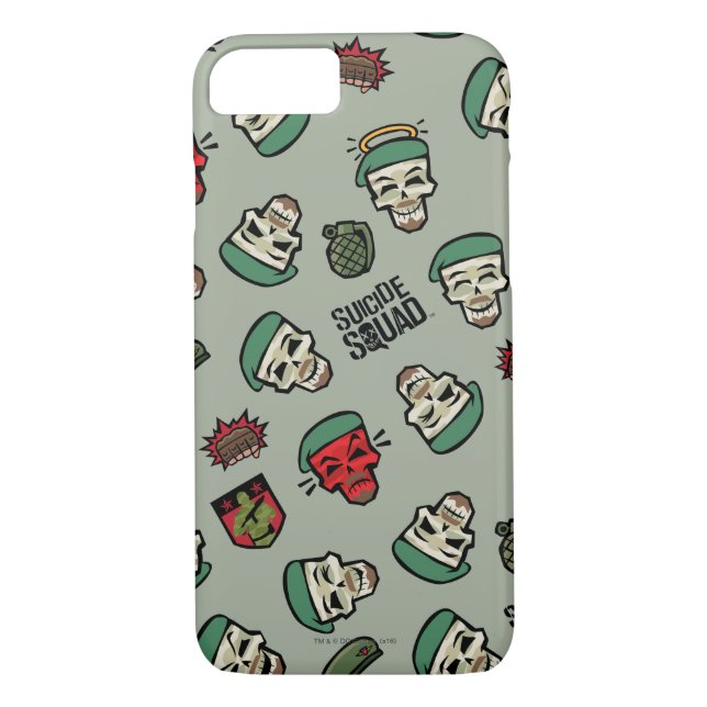 Capa Para iPhone, Case-Mate Esquadrão Suicida | Padrão Emoji De Sinalizador Do (Verso)