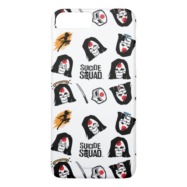 Capa Para iPhone, Case-Mate Esquadrão Suicida | Padrão Katana Emoji (Verso)