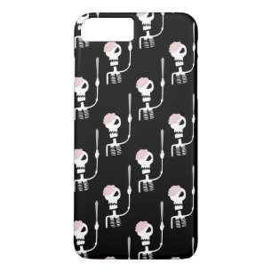 Capa iPhone 8 Plus/7 Plus Esqueleto de Halloween com espada