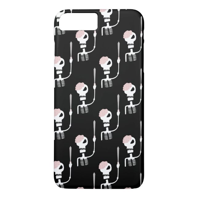Capa Para iPhone, Case-Mate Esqueleto de Halloween com espada (Verso)