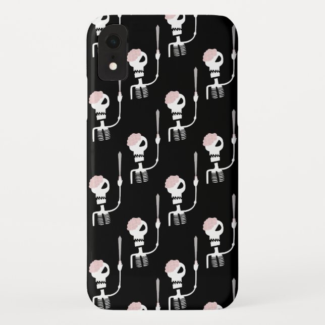 Capa Para iPhone, Case-Mate esqueleto de Halloween com uma espada (Verso)