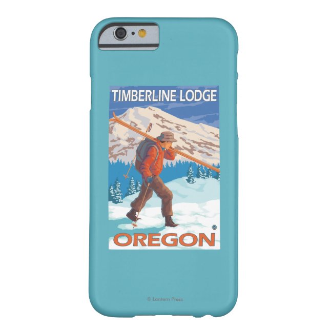 Capa Para iPhone, Case-Mate Esquis da neve do carregando do esquiador - (Verso)