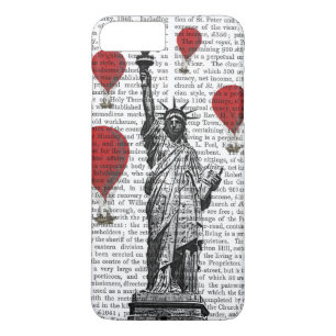 Capa Para iPhone Da Case-Mate Estátua da Liberdade e Balões de Ar Quente Verme