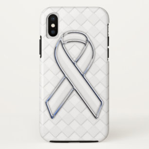 Capa Para iPhone XS Estilo branco dos verificadores da consciência da