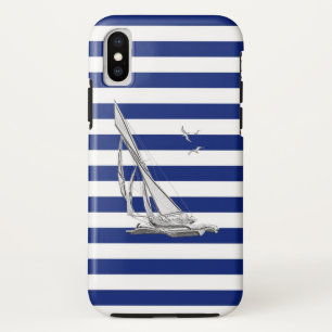 Capa Para iPhone Da Case-Mate Estilo Cromo Navegando em faixas náuticas