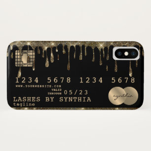 Capa Para iPhone Da Case-Mate Estilo de Cartão de Crédito de Drives Dourados