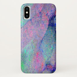 Capa Para iPhone Da Case-Mate Estilo de couro rugoso com tinta vestida, tons azu