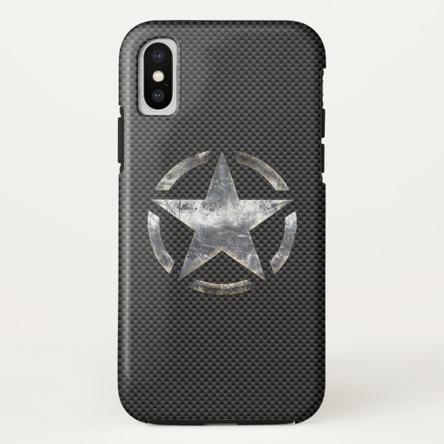 Capa Para iPhone, Case-Mate Estilo de Fibra de Carbono Decal de Estêncil Estel (Verso)